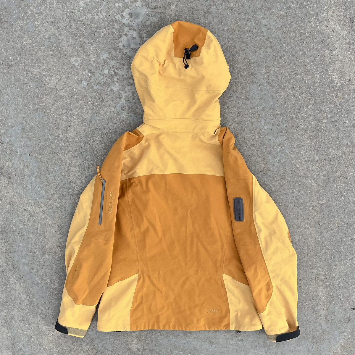 ARC'TERYX SIDEWINDER AR JACKET VINTAGE TWO TONE YELLOW