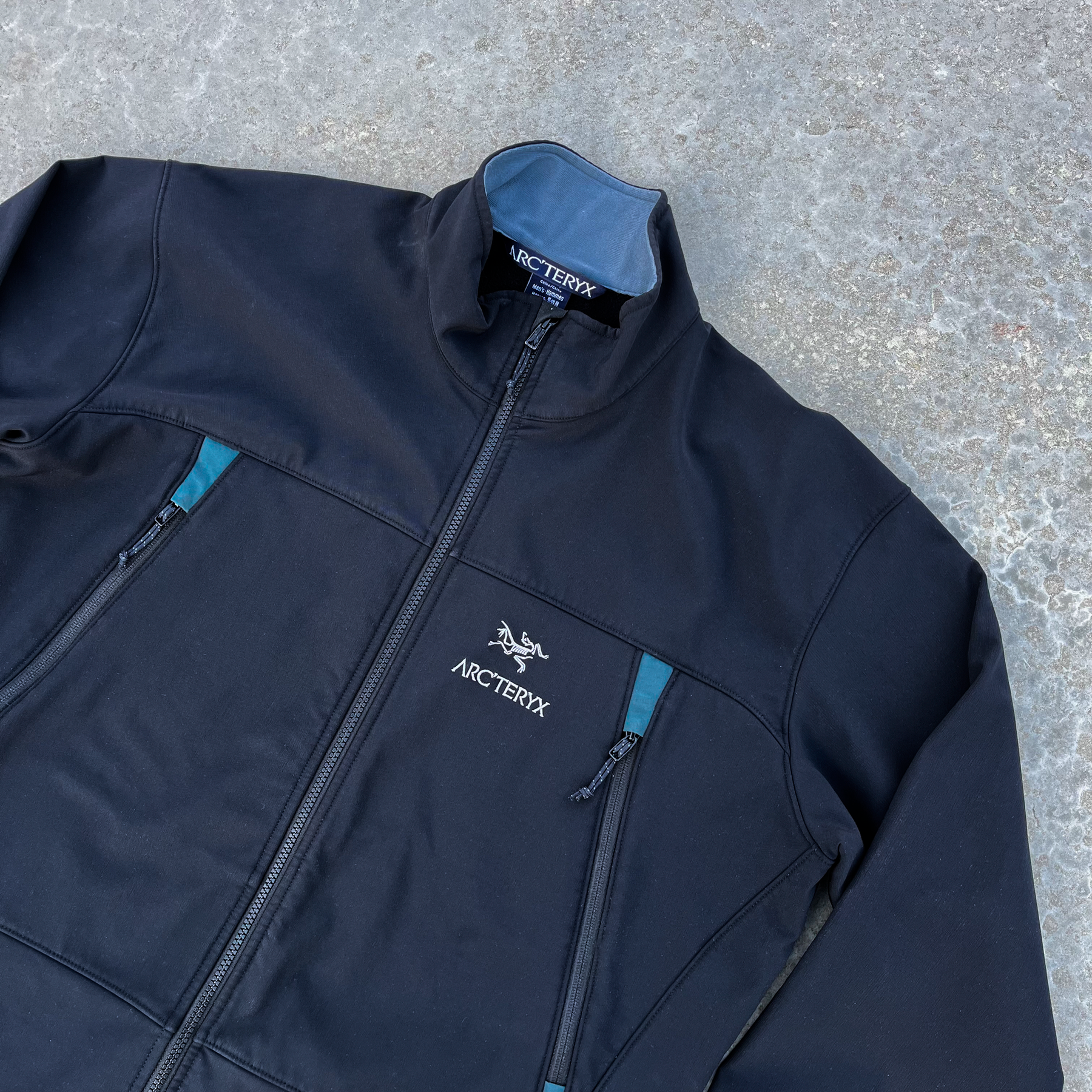 ARC'TERYX GAMMA SV JACKET POLARTEC BLACK SOFTSHELL VINTAGE