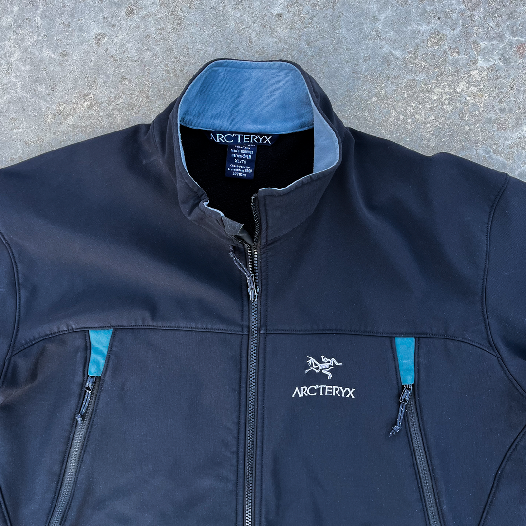 ARC'TERYX GAMMA SV JACKET POLARTEC BLACK SOFTSHELL VINTAGE