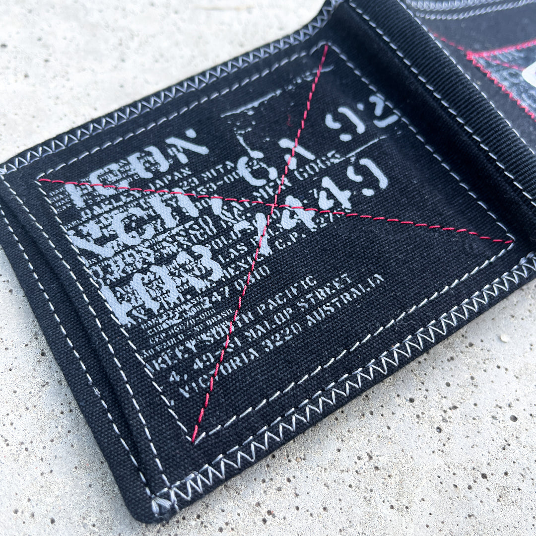 BI-FOLD SQUARE WALLET BLACK